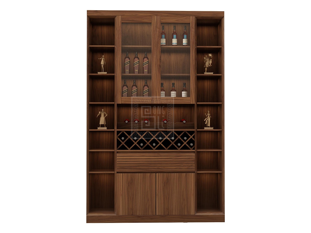 Thiết kế tủ rượu hiện đại gỗ xẻng