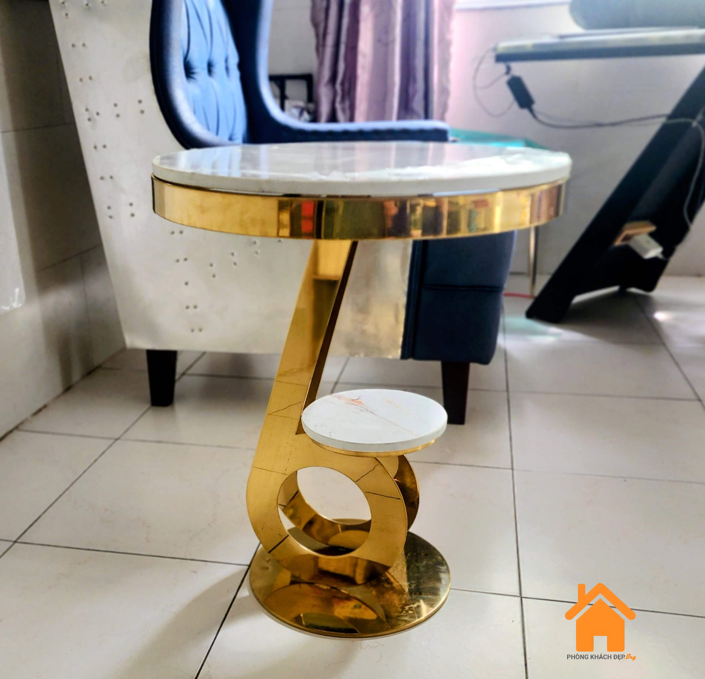 Bàn Trang Trí Mặt Đá Số 6 5