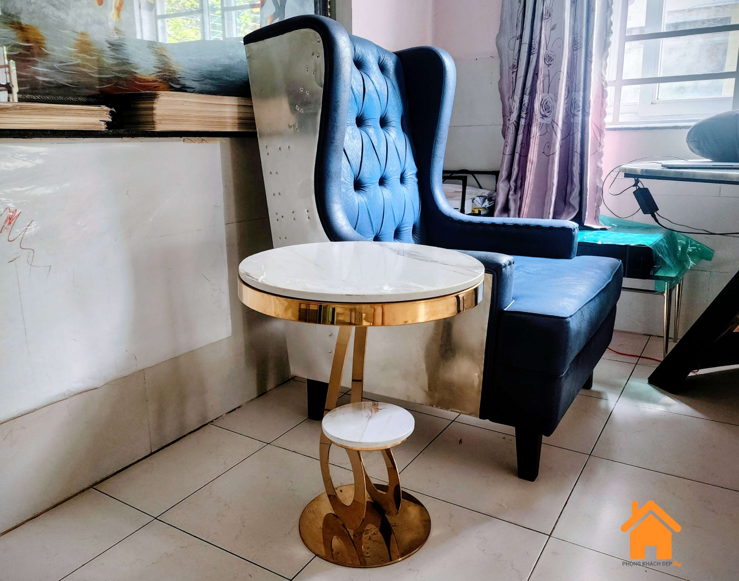 Bàn Trang Trí Mặt Đá Số 6 6