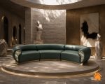 Ghế Sofa Cong Tay Vịn Ốp Đá Cẩm Thạch 2