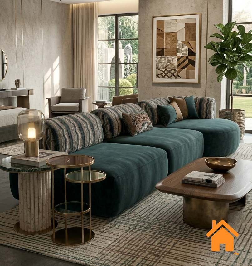 Ghế Sofa Module Tựa Rời Hiện Đại 12