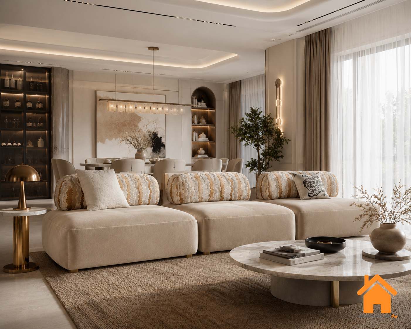 Ghế Sofa Module Tựa Rời Hiện Đại 2