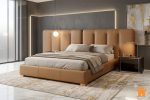 Giường Bọc Nệm Đầu Dài Hiện Đại PKD 01 10