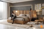 Giường Bọc Nệm Đầu Dài Hiện Đại PKD 01 12
