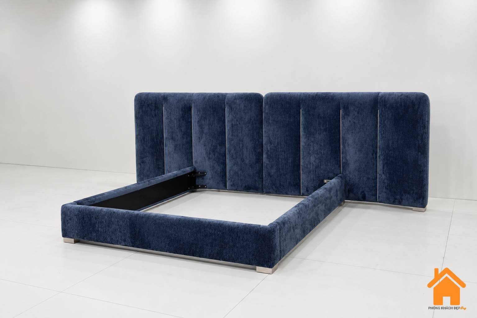 Giường Bọc Nệm Đầu Dài Hiện Đại PKD 01 16