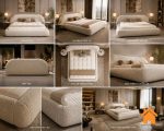Giường Bọc Nệm Đầu Dài Hiện Đại PKD 02 6