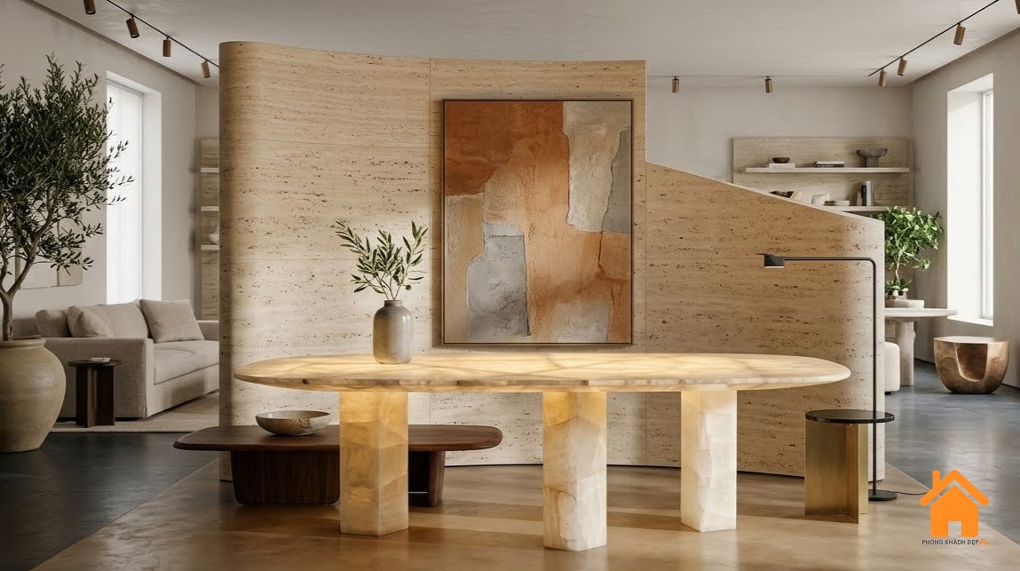 Bàn ăn Đá Tinh Thể Thạch Anh - Quartz Crystal Dining Table 12