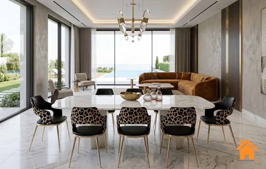 Bàn ăn Đá Tinh Thể Thạch Anh - Quartz Crystal Dining Table 15
