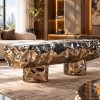 Băng Ghế Dài Đa Năng - Kệ Tivi - Bàn Sofa Hiệu Ứng Kim Loại 1