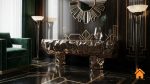 Băng Ghế Dài Đa Năng - Kệ Tivi - Bàn Sofa Hiệu Ứng Kim Loại 11