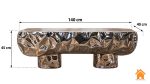 Băng Ghế Dài Đa Năng - Kệ Tivi - Bàn Sofa Hiệu Ứng Kim Loại 13