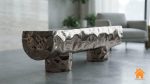 Băng Ghế Dài Đa Năng - Kệ Tivi - Bàn Sofa Hiệu Ứng Kim Loại 5