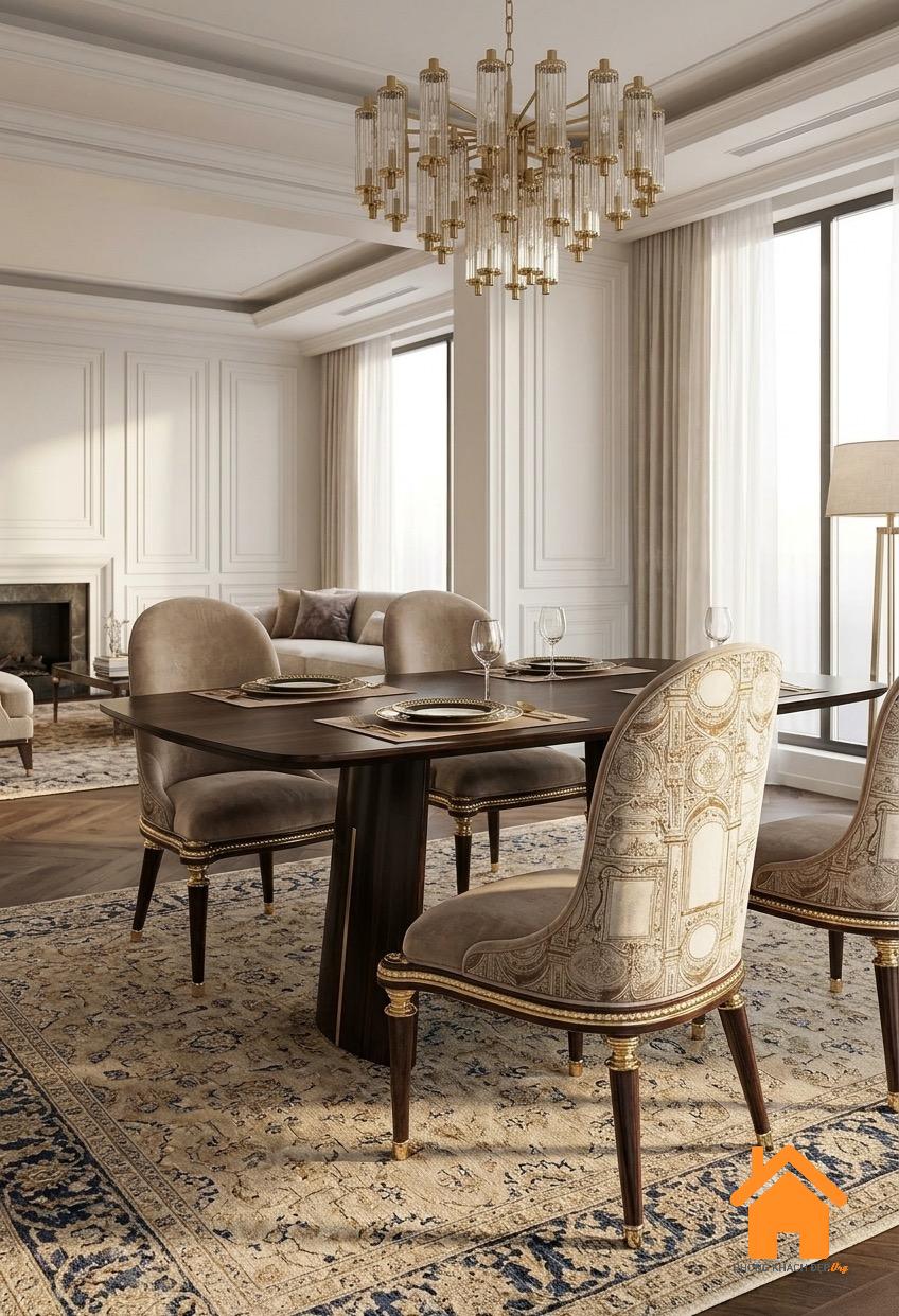 Ghế Ăn Tân Cổ Điển Sang Trọng - Luxurious Neoclassical Dining Chair 1