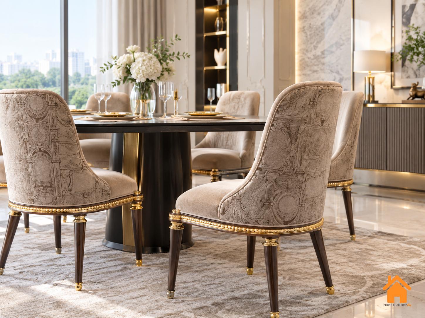 Ghế Ăn Tân Cổ Điển Sang Trọng - Luxurious Neoclassical Dining Chair 11