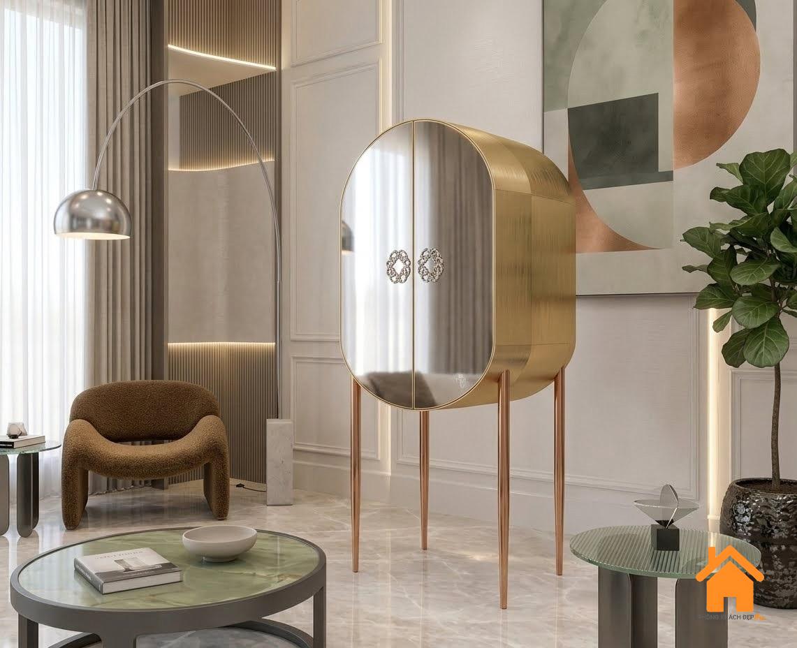 Tủ Trang Trí Vòm Cao Cấp 10